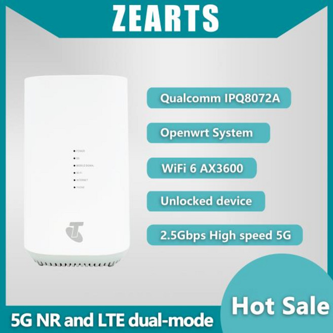 ZEARTS 잠금 해제된 Arcadyan Telstra 5G 홈 모뎀 AW1000 Wi-Fi 6 AX3600 CPE(95-99% 신규)