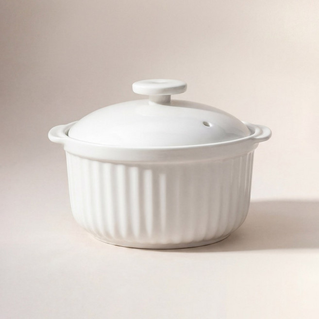 마일드 화이트 계란찜기, 15.3cm, 2개