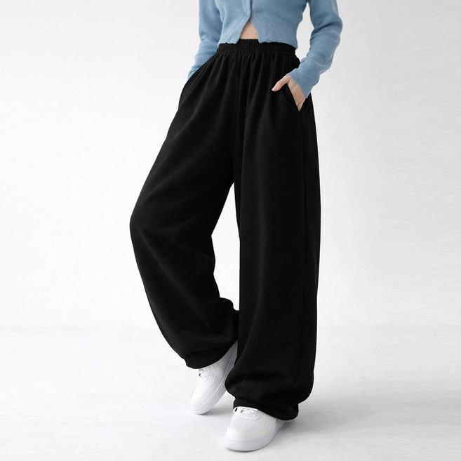 엠제이스타 당일발송 남녀공용 오리지널 원턱 와이드 스웨트 팬츠 트레이닝 빅사이즈 바지 4컬러 S~2XL