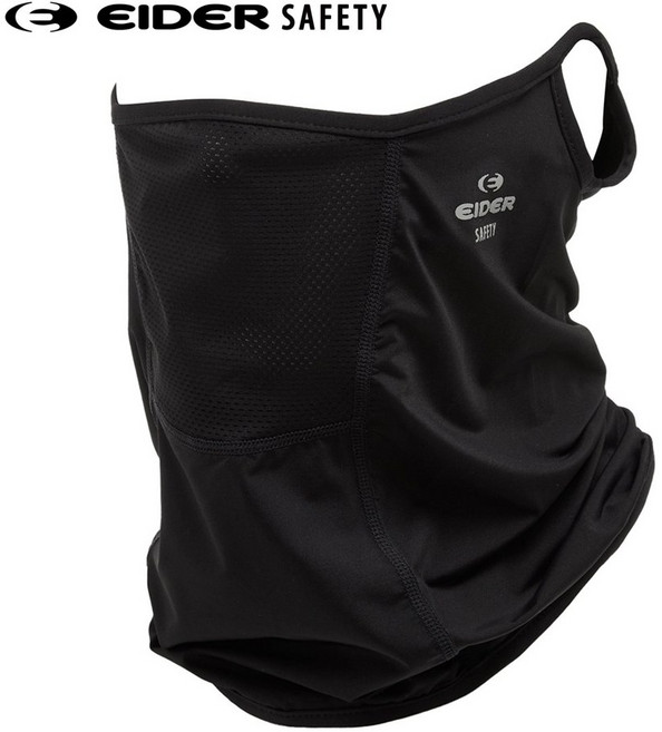 아이더세이프티 쿨링 넥마스크 귀걸이형 넥스카프 멀티스카프 목토시, 블랙, 1개