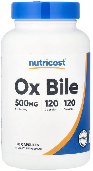 뉴트리코스트 소 담즙 500mg 캡슐 120정, 1개 - 쿠팡