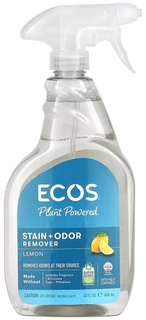 얼스프렌들리 프로덕트 ECOS 에코 얼룩 냄새 제거제 레몬향, 1개, 650ml - 쿠팡