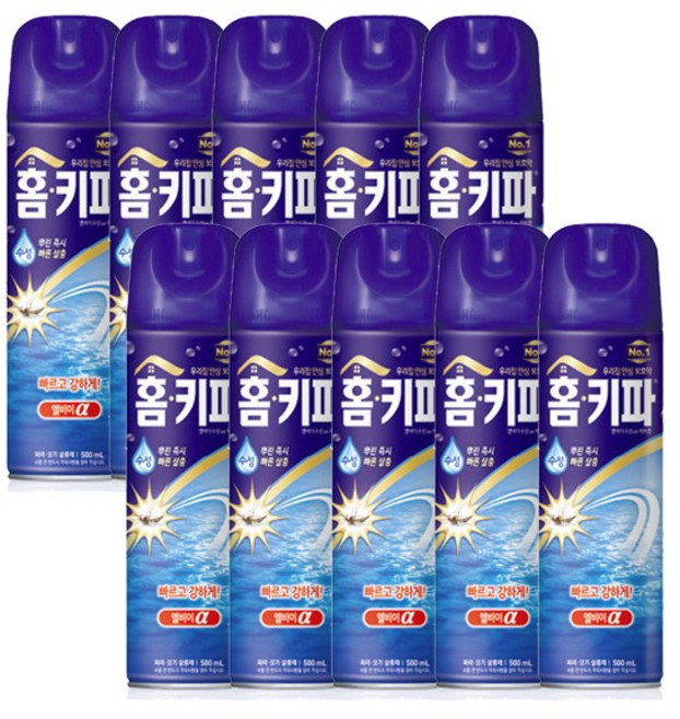 홈키파 엘비이에어졸 500ml x10, 10개