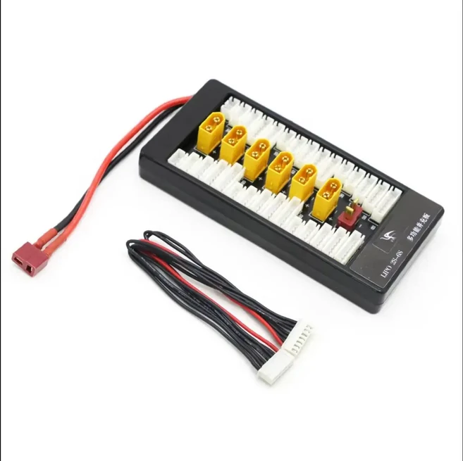 멀티 2S-6S Lipo 병렬 균형 충전 보드 XT60 플러그 RC 배터리 충전기 B6AC A6 720i 병렬 충전 플레이트 보드, [04] XT60 XT60, 04 XT60 XT60