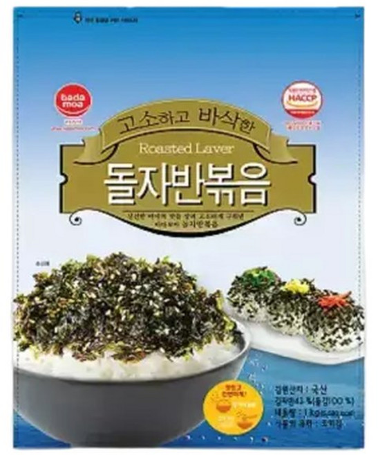 바다모아 김자반 돌자반볶음 1KG 대용량 업소용, 1개