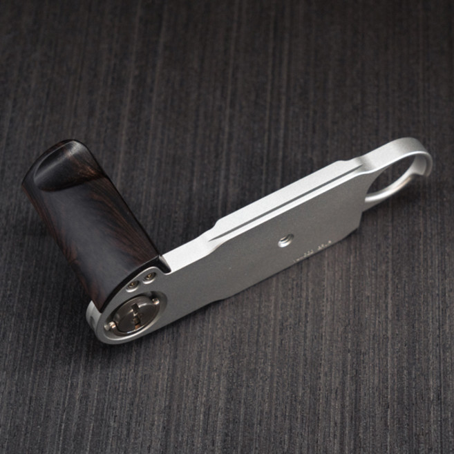 라이카 M1 M2 M3 M4 M4-2 M4-P M6 M6TTL M7 MP MA MD MD2 카메라용 우드 L 핸드 그립 홀더 알카타입 삼각대용 합금 베이스 포함, [02] Desert Iron-Silver