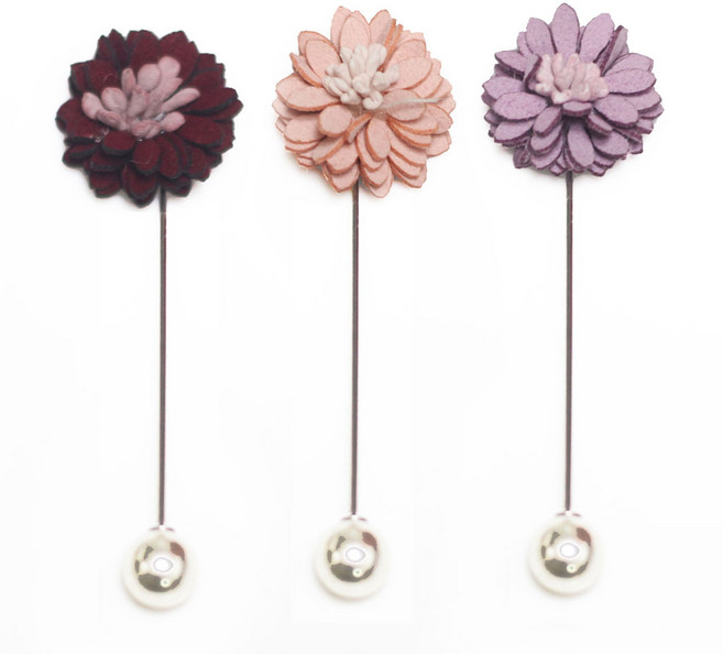 이플린 자체제작 꽃 부토니에 05.카네이션 진주, 핑크, 1개