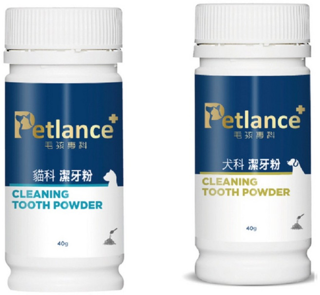 Petlance+ 毛孩專科 犬貓潔牙粉 專利褐藻 口腔保健 改善口氣 40g, 1個