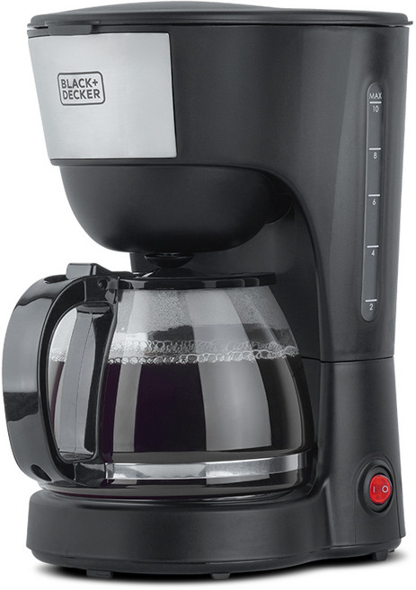 블랙앤데커 커피메이커 BXCM1260-A 원두 커피머신 가정용 사무실 드립머신, 블랙