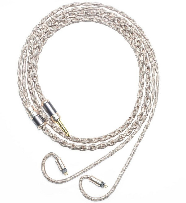 6N 싱글 크리스탈 구리 0.78mm 2핀 IEM 케이블 MOONDROP Blessing 3 Dusk Variations KADENZ 64 Audio Solo U18t Tia, 4.4mm Plug