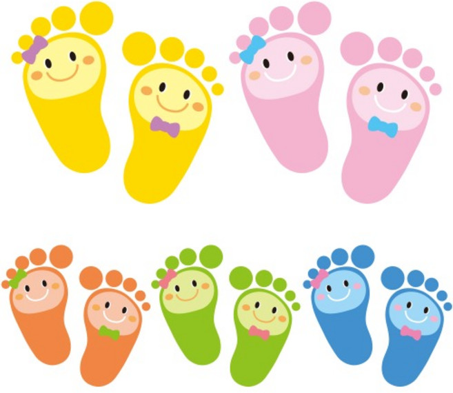 가꿈 6색 발바닥스티커 미끄럼방지 안전거리두기 어린이집 유치원 초등학교 안전용품 유도 환경구성, 분홍5장(325), 1개