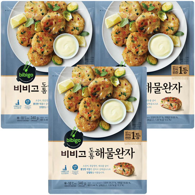 (냉동)[비비고]도톰해물완자, 3개, 340g