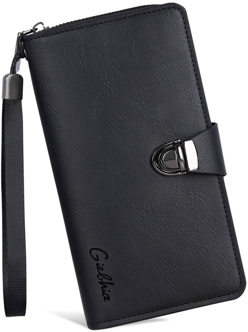 남성 장지갑 고급 가죽 클래식 슬림 클러치 카드지갑 지갑