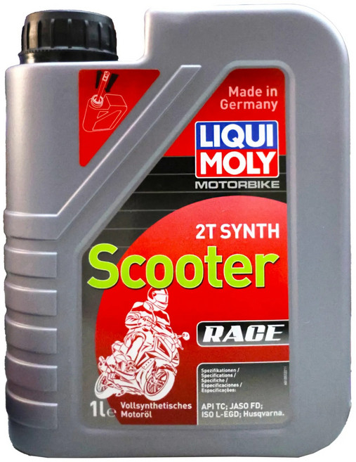 LIQUI MOLY 2T SYNTH SCOOTER RACE 機油 全合成機油 Made in Germany 1L, 1le