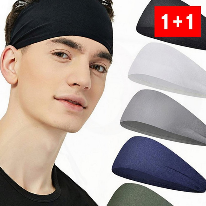 운동 헤어밴드 남자 런닝 크로스핏 머리 땀흡수 쿨링, 상세페이지 참조, 1개