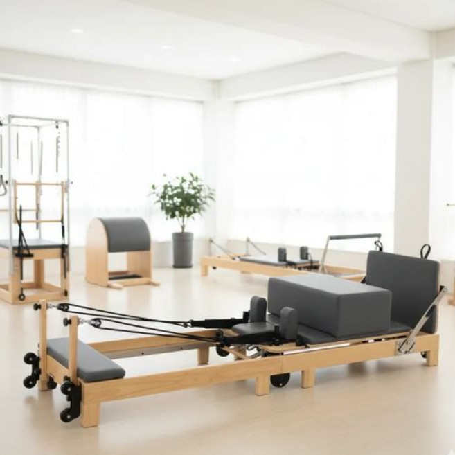 플레이온 수업용 센터용 리포머 필라테스 홈 기구 허리 스트레칭 기구 소도구 전신운동, 1개, 그레이