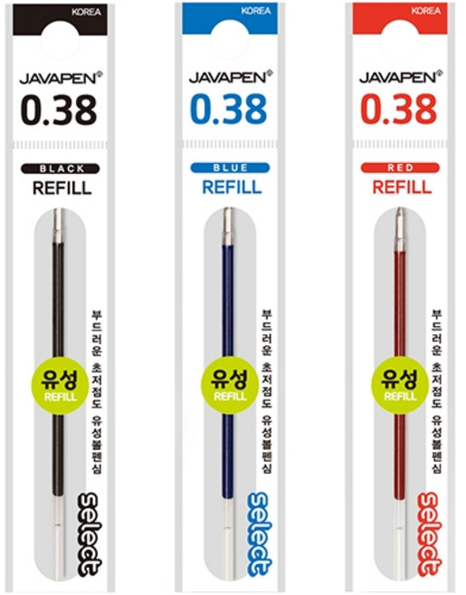 0.38 셀렉트 유성 리필심, 검정