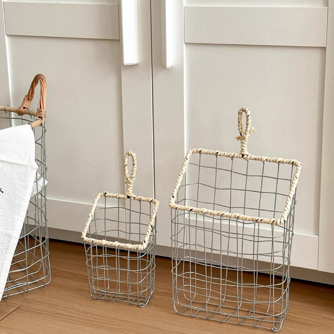 에브리샤인 걸이식 그물망 다용도 바구니, 1개, 스테인레스