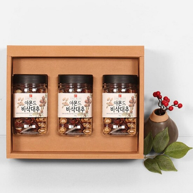 [참다올]아몬드바삭대추 선물세트 2호, 1개, 상세 설명 참조