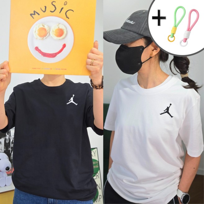 [국내매장 AS가능] 나이키 조던 점프맨 엠브로이드 코튼 남성 반팔티 남녀공용 기성좋은 러닝 헬스 운동 사은품증정 DC7486