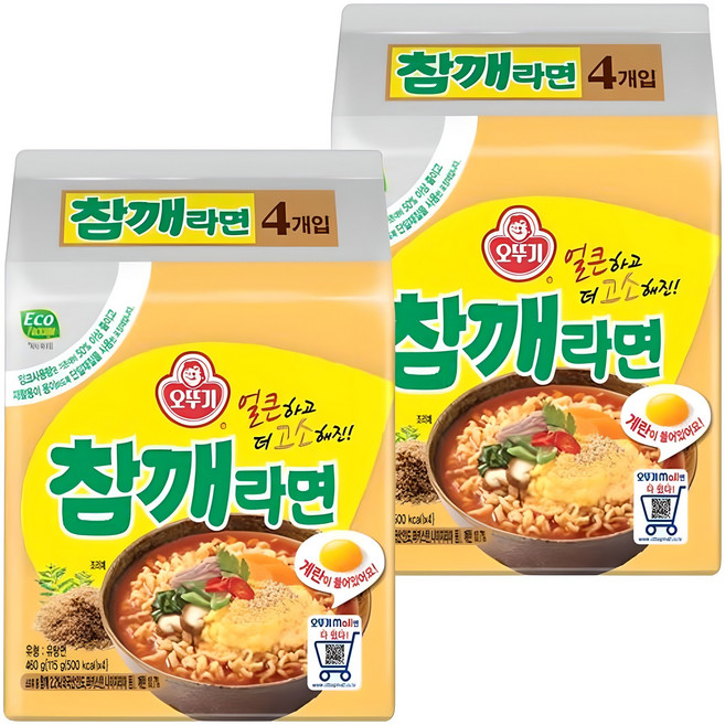 오뚜기 참깨라면 115g, 8개
