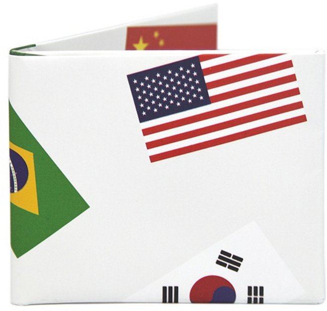 디월아트 만국기 친환경 종이지갑 (TW-WA-073)