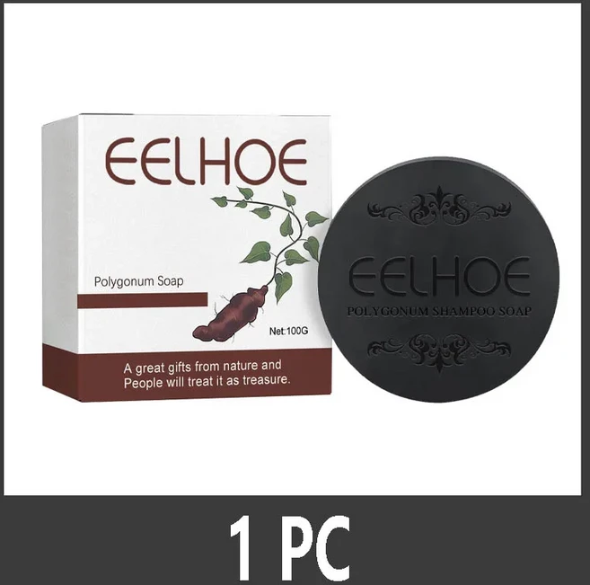 Polygonum multiflorum Thunb 슈퍼 비누 샴푸 콜드 프로세스 바 순수 식물 헤어 트리트먼트, 04 1 PC - 쿠팡