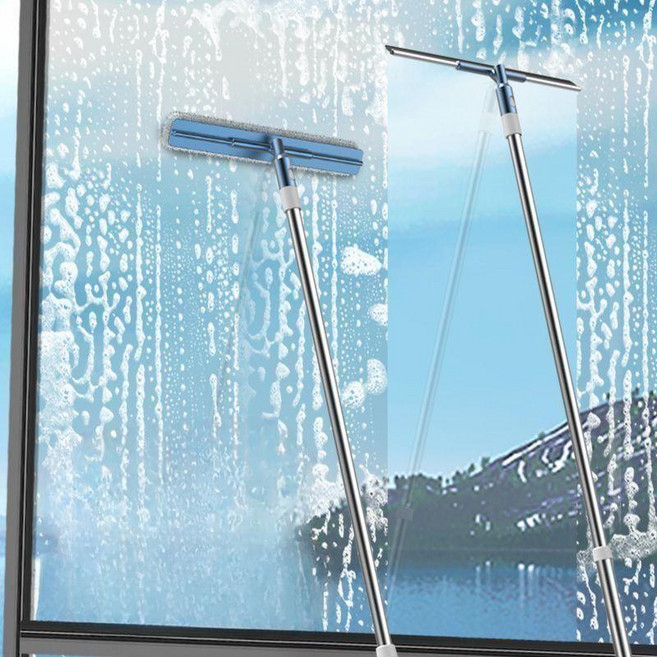 베란다 유리 청소 도구 외창 창문 청소기 및 스퀴지 25m 막대 40cm 스크레이퍼, F. 2.15m 막대 40cm 스크레이퍼