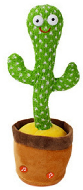 MJS JOYFUL 춤추는 선인장 인형 말따라하는 녹음기능 조절 가능 노래재생, A-01, 1개