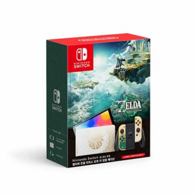 닌텐도 스위치 OLED 젤다의 전설 티어스 오브 더 킹덤 에디션 TOTK 게임기 본체, 단품, 단품