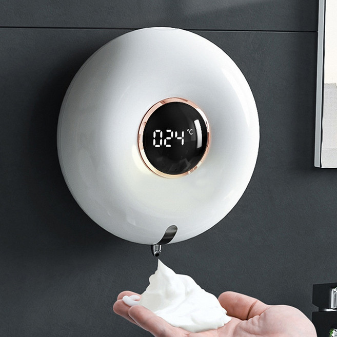 자동 거품비누 도넛 디스펜서 화이트 핸드워시 손세정기