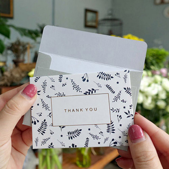 북유럽 플라워 미니메세지카드9종 봉투포함 30장, 01, 30개입