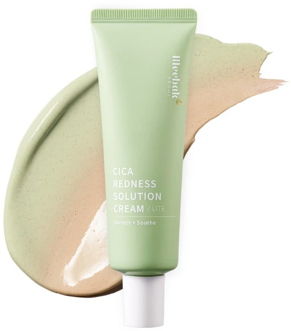 Meebak Cica 50mL CC 레드 네스 크림 라이트 적색 보정 촉촉한 기초 크림 민감한 - 쿠팡