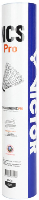 VICTOR 勝利 新碳音-專業級 NCS Pro 12入裝 新碳音羽毛球 飛行穩定 耐打, 白, 1個, 12個裝