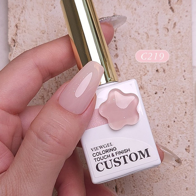 뷰젤 커스텀 시럽 젤네일 10ml 10종 택1, [1219]C219, 6개