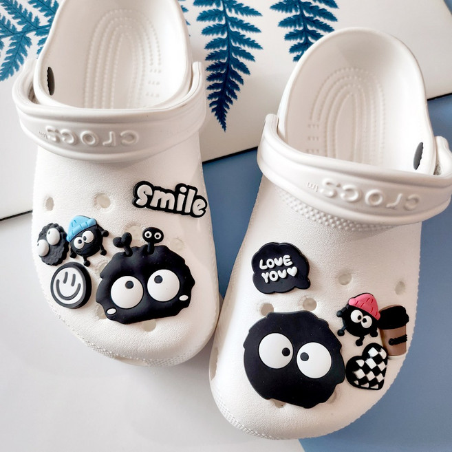 SKYCENTUM 고무 먼지파츠 10종 신발꾸미기 악세사리