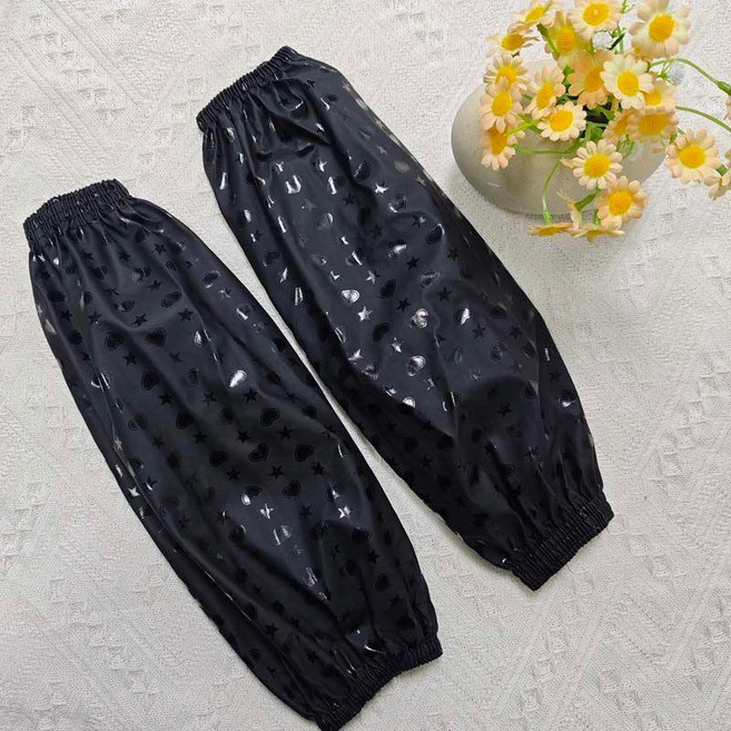 耐磨耐髒防水防油皮革袖套男女成人加厚長款工作廚房勞保皮袖套 副廠商品