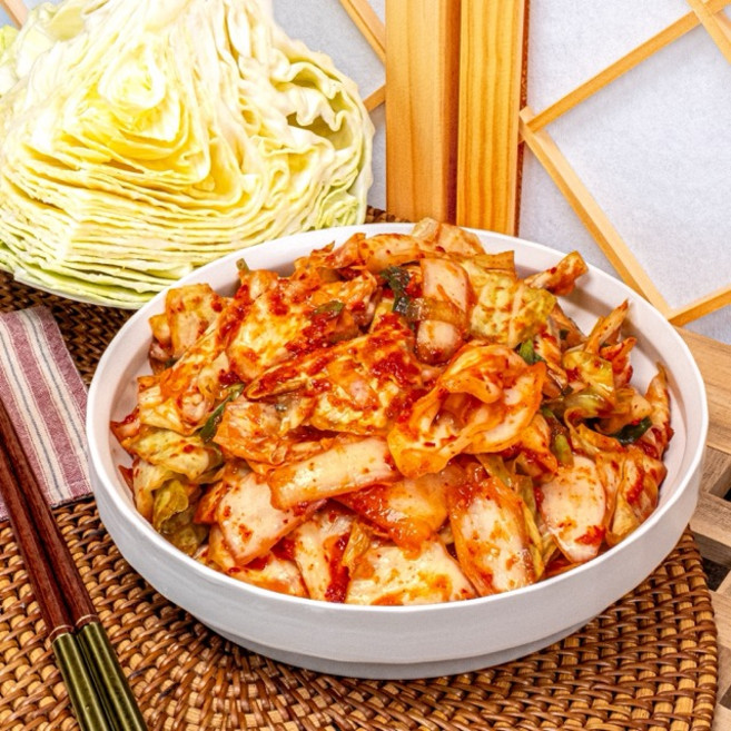 보름달 김치 정성 가득 건강을 생각한 국내산 양배추김치, 1개, 1kg