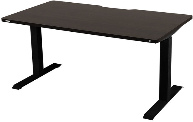 덱스탑 스마트 모션데스크 1400 다크우드상판 블랙프레임 D3 전문설치, 다크우드
