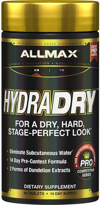 올맥스 하이드라드라이 - 84정 - 14일 프리-콘테스트 포 ALLMAX HYDRADRY - 84 Tablets - 14-Day Pre-Contest Formula - Elimin, 1개 - 쿠팡