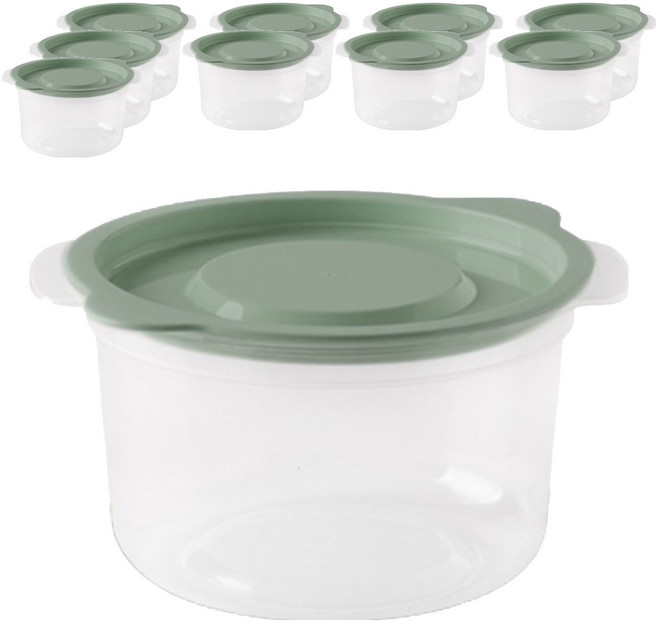 제오닉 냉동 국 보관용기, 그린, 10개