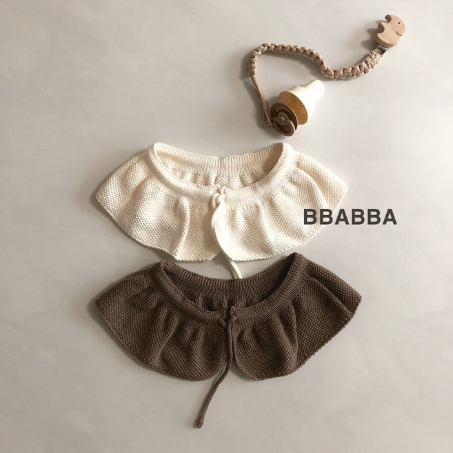 니트케이프 베이비 키즈 유아 아기 니트 넥카라 케이프 코디