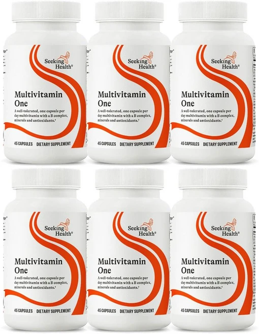 Seeking Health Multivitamin One 시킹헬스 멀티비타민 원, 6개, 45정 - 쿠팡