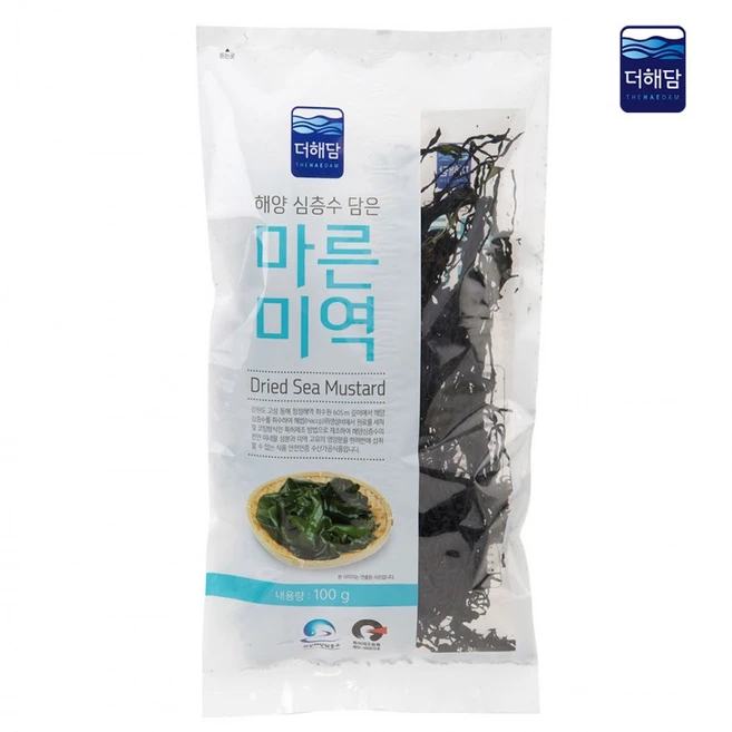 바다향이 가득한 국내산 미역 100g 해양심층수 /, 1g, 1개 - 쿠팡
