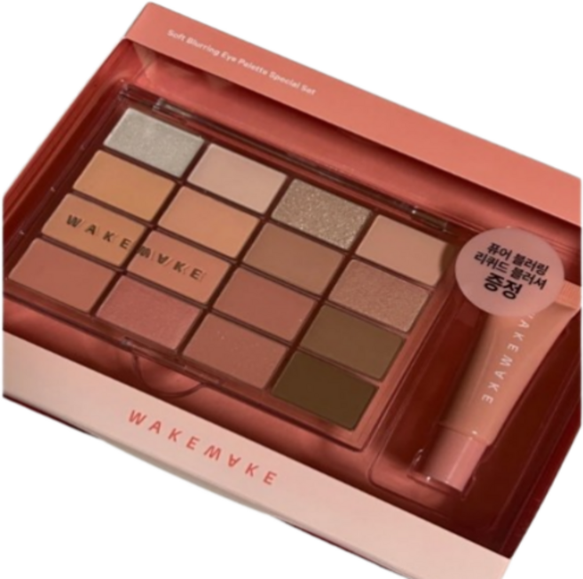 NEW 웨이크메이크 소프트 블러링 아이팔레트 16구 14g (호수선택가능) WEAKMAKE, 1개, 08 캔디 코랄 블러링 [단품], 8호 캔디 코랄 블러링