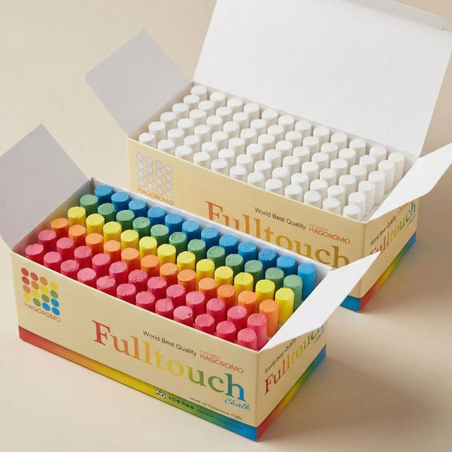 하고로모 탄산 컬러분필 5색혼합 72본 + 백색 72본 하고모로 144본 세트