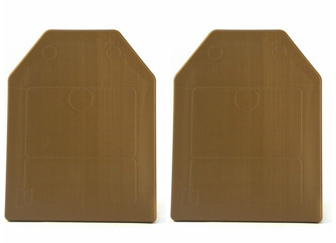 에어소프트 밀리터리 조끼 내부 플레이트 플라스틱 보호 패드 CS 방탄복 더미 SAPI 중간 사이즈 충격, 01 TA 2PCS, 01 CHINA, 1개