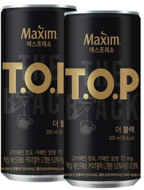 티오피 대용량 매일 업소용 편의점 액상 다방 커피 음료 더블랙 200ml 30캔