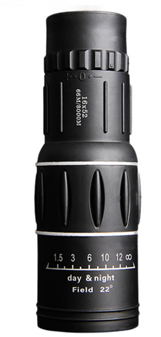 댓츠댓 고배율 고성능 휴대용 단망경 망원경 스코프, 40mm, 1개