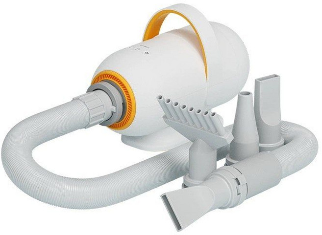 반려동물 드라이어 청소기 2IN1 헤어 드라이기 고양이 저소음 강아지, 화이트-드라이기